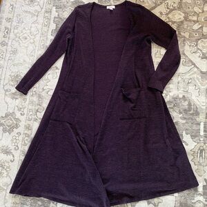 Purple Long Cardigan (Lularoe)